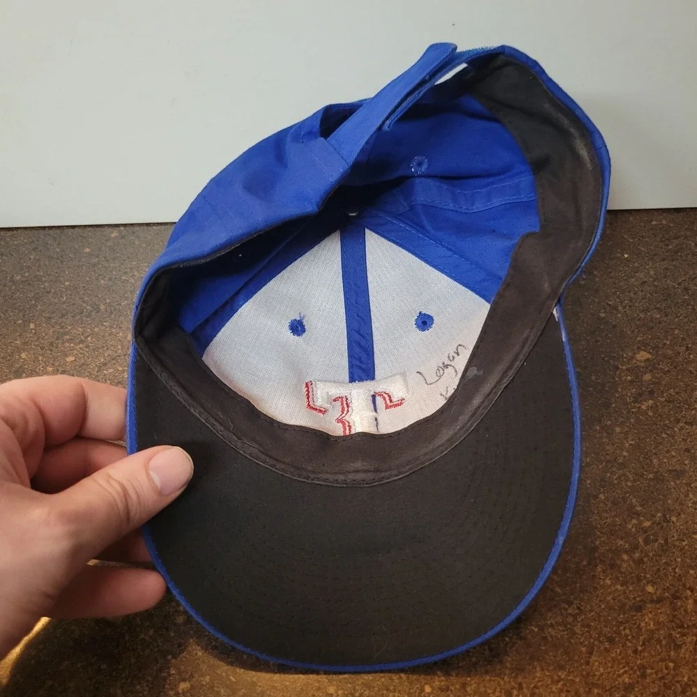 MLB Texas Rangers OC Sports Baseball Cap Youth Blue Embroidery Adjustable Hat